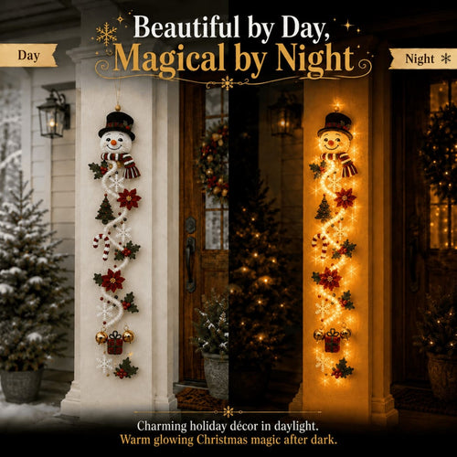 🎄Light‑Up Glowing Christmas Door Hanger ✨ Festive Home Decor