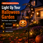 🔥 55% OFF TODAY 👻 Solar Halloween Garden Stake Light with Black Cat & Pumpkin