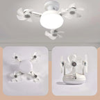 🌀E26/E27 Socket Ceiling Fan Light – 2-in-1 LED Light & Quiet Fan with Remote Control