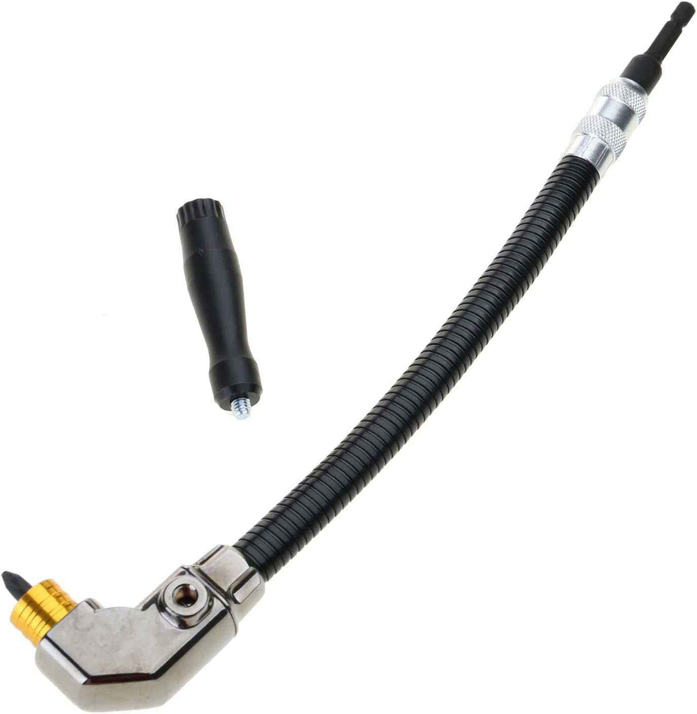 🔧 Flexible 90‐Degree Right‐Angle Drill Attachment with Long Flexible Shaft