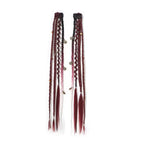 🔥🆕 2026 Boho Dreadlock Clip-In Hair Extensions 🌿 – 20" Braided Hair with Beads & Charms