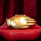 The Handheld Compact – Vintage Hand-Shaped Pocket Mirror