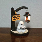 Cute Ghost Reading Lantern – Cosy Halloween Desk Decor