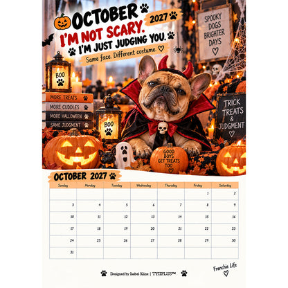 🐶 2027 French Bulldog Calendar