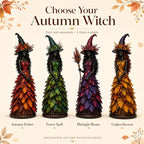 🧙 Enchanted Autumn Witch Figurine
