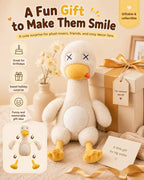 Magnetic Rage Duck, Detachable Duck Plush Toy with a Plush Knife