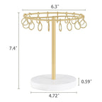 Claw Clip Organizer with 16 Metal Hooks