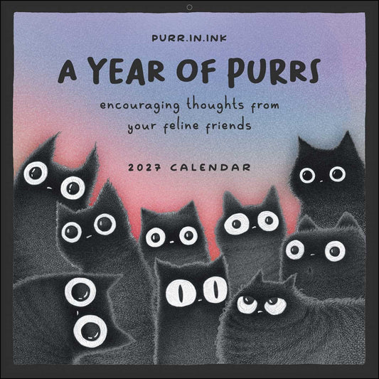 A Year of Purrs 2027 Wall Calendar