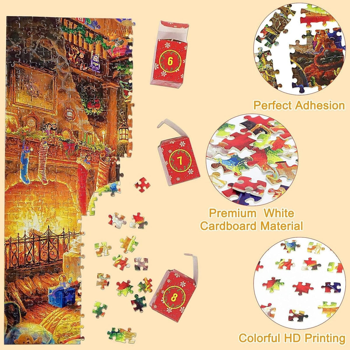 24 Day Advent Calendar 2026 Christmas Jigsaw Puzzles (1008 Pcs)
