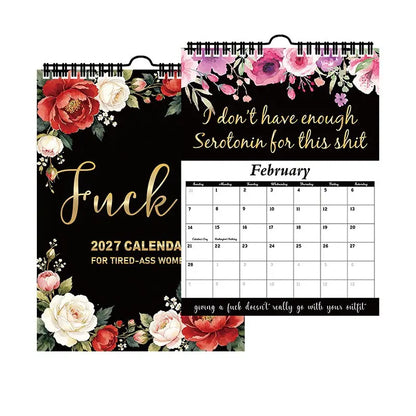 Fuck It 2027 Calendar for Tired-Ass Women