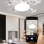 🌀E26/E27 Socket Ceiling Fan Light – 2-in-1 LED Light & Quiet Fan with Remote Control