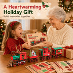 🎄DIY Christmas Wooden Train Set 3D Assembly Puzzle Kit