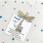 Friendship Dragonfly Ornament With Sentimental Quote -🌟 Gift for Best Friends