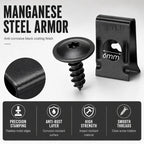 Universal Car Metal U-Type Clips and Screws Set