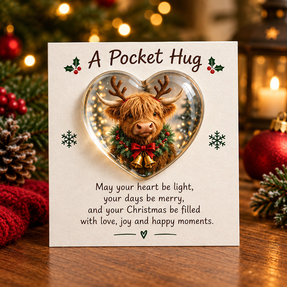 🐮 Highland Cow Pocket Hug