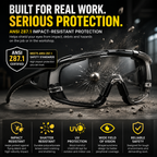 🕶️ Photochromic Safety Glasses – Indoor & Outdoor Impact Protection
