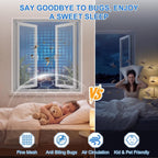 Self-Adhesive Window Fly Screen Mesh – Cut-to-Size Insect & Mosquito Net for Windows