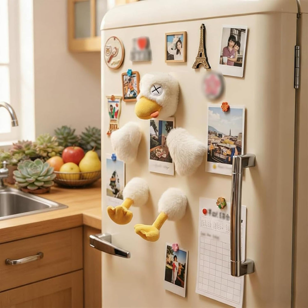 Magnetic Rage Duck, Detachable Duck Plush Toy with a Plush Knife