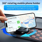 Universal Anti-Slip Car Dashboard Mat with 360° Rotating Phone Holder