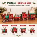 🎄DIY Christmas Wooden Train Set 3D Assembly Puzzle Kit