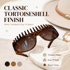 2-In-1 Tortoiseshell Headband Sunglasses