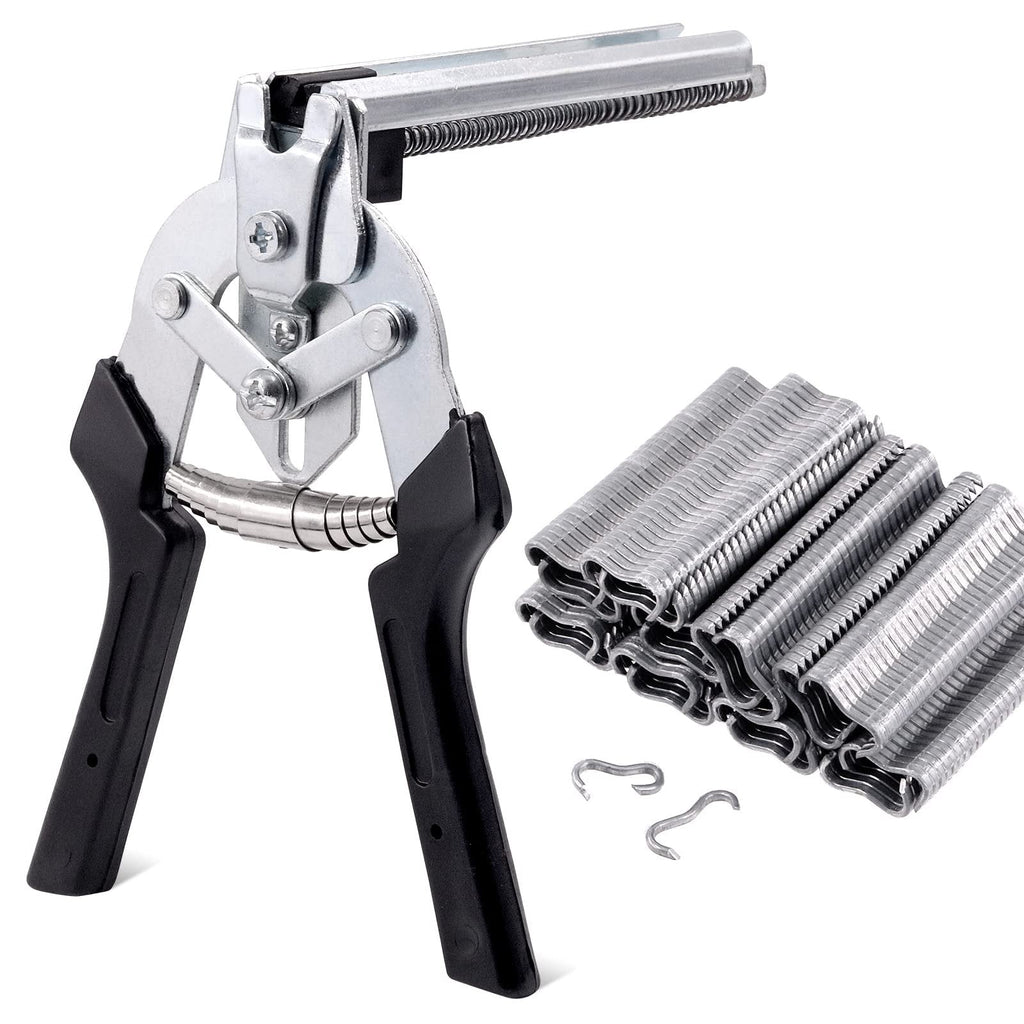 M Type Hog Ring Pliers Kit – Semi-Automatic Spring-Loaded High-Efficiency Cage & Fence Repair Tool