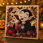👻Premium 3D Pearl Absurd Halloween Wall Art Kit | Luxury Flocked Canvas with Scratch-Resistant Non-Fading Pearl Beads DIY Funny Spooky Decor 🕷️✨