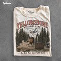 Do Not Pet The Fluffy Cows Graphic T-Shirt | Funny Yellowstone Inspired Bison Tee for Outdoor Lovers