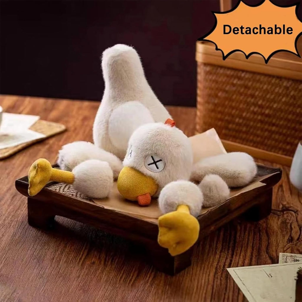 Magnetic Rage Duck, Detachable Duck Plush Toy with a Plush Knife