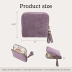 Jewelry zippered pocket case Travel Jewelry Bag Portable Organizer