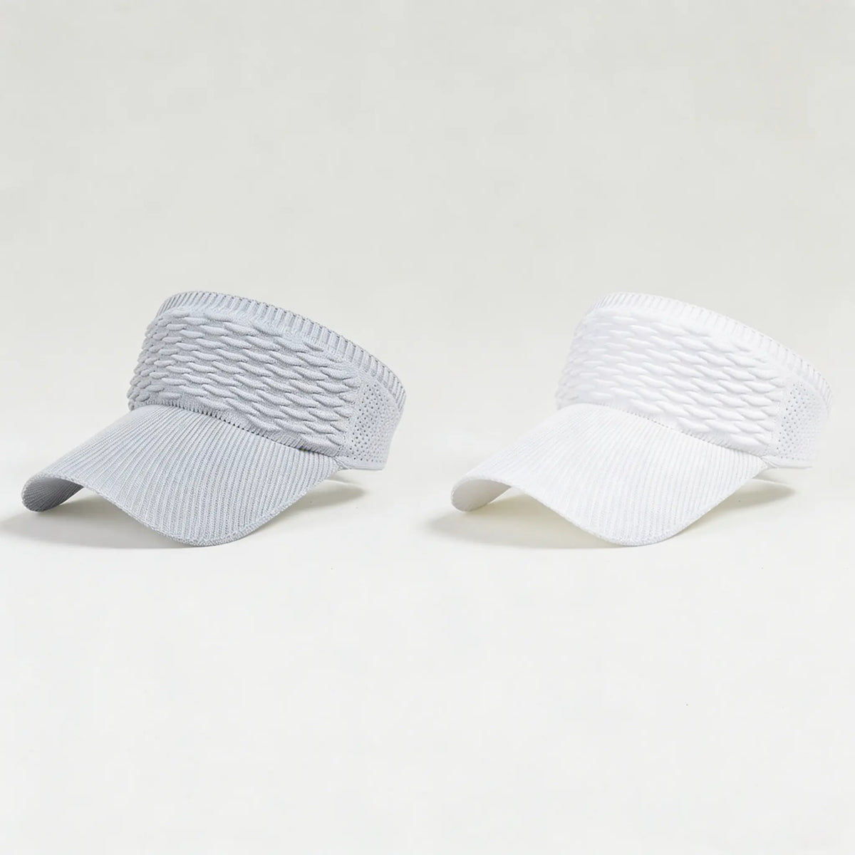 2-Pack Women’s Open-Top Breathable UV-Protection High-Ponytail Sun Visor