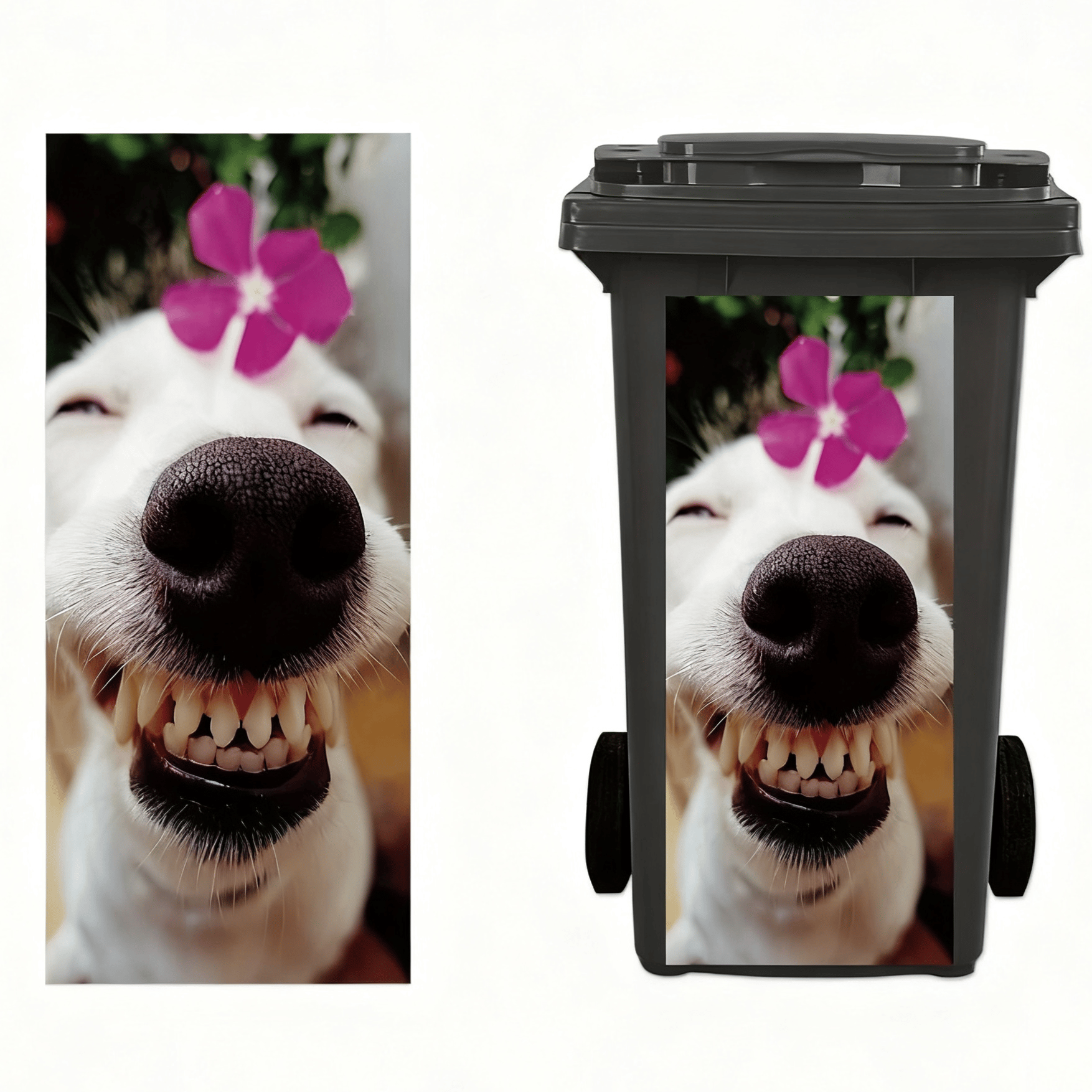 🫏 Donkey Painting Trash Can Sticker