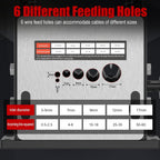 Manual & Electric Dual-Mode Wire Stripping Machine With 6 Channels for 3–17mm Cables