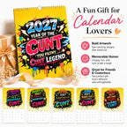 🎁2027 Year of the Cunt Wall Calendar – Bold Graffiti Humor Calendar📆🌟