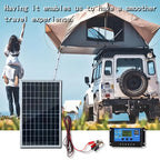 ☀️ Portable 12V Solar Panel Kit – Charge Anywhere, Anytime