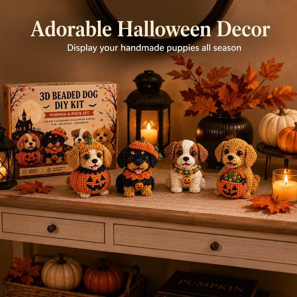 🎃🐶3D Halloween Dog DIY Art Set