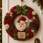 🎄 3D Fabric Poke Wreath DIY Kit