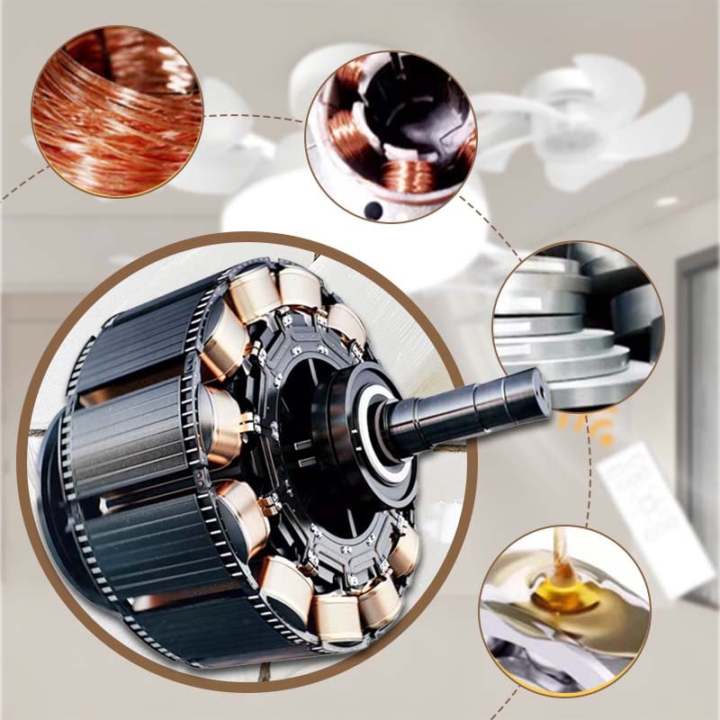 🌀E26/E27 Socket Ceiling Fan Light – 2-in-1 LED Light & Quiet Fan with Remote Control