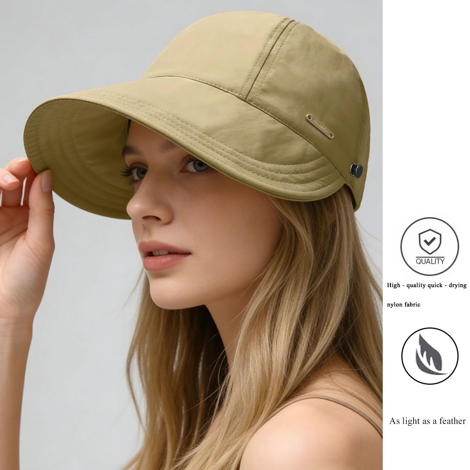 Women's Wide Brim Sun Visor Hat