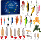 Fishing Advent Calendar 2026 Christmas - 24 Days Fishing Lures Advent Calendar for Fisher