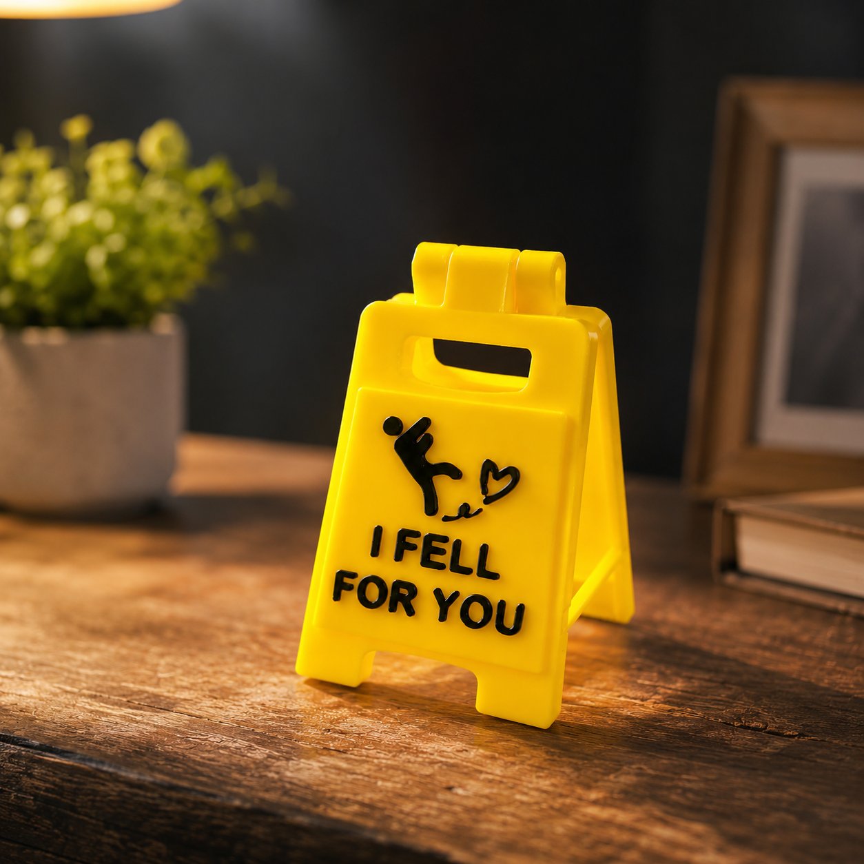 Romantic Message Sign: 'I Fell For You' | Long Distance Gift | Surprise Present