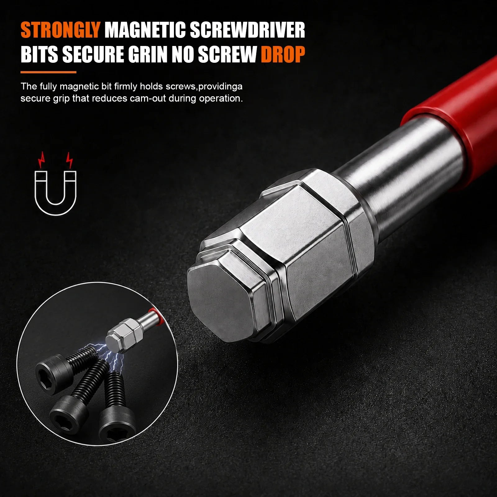 6-Piece Magnetic Pagoda Hex Shank Screwdriver Bit Set