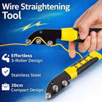 🔩Stainless Steel Cable Straightener Tool - Professional Manual Untwisting & Bending Device for Electricians, HVAC & Telecom Projects🔧