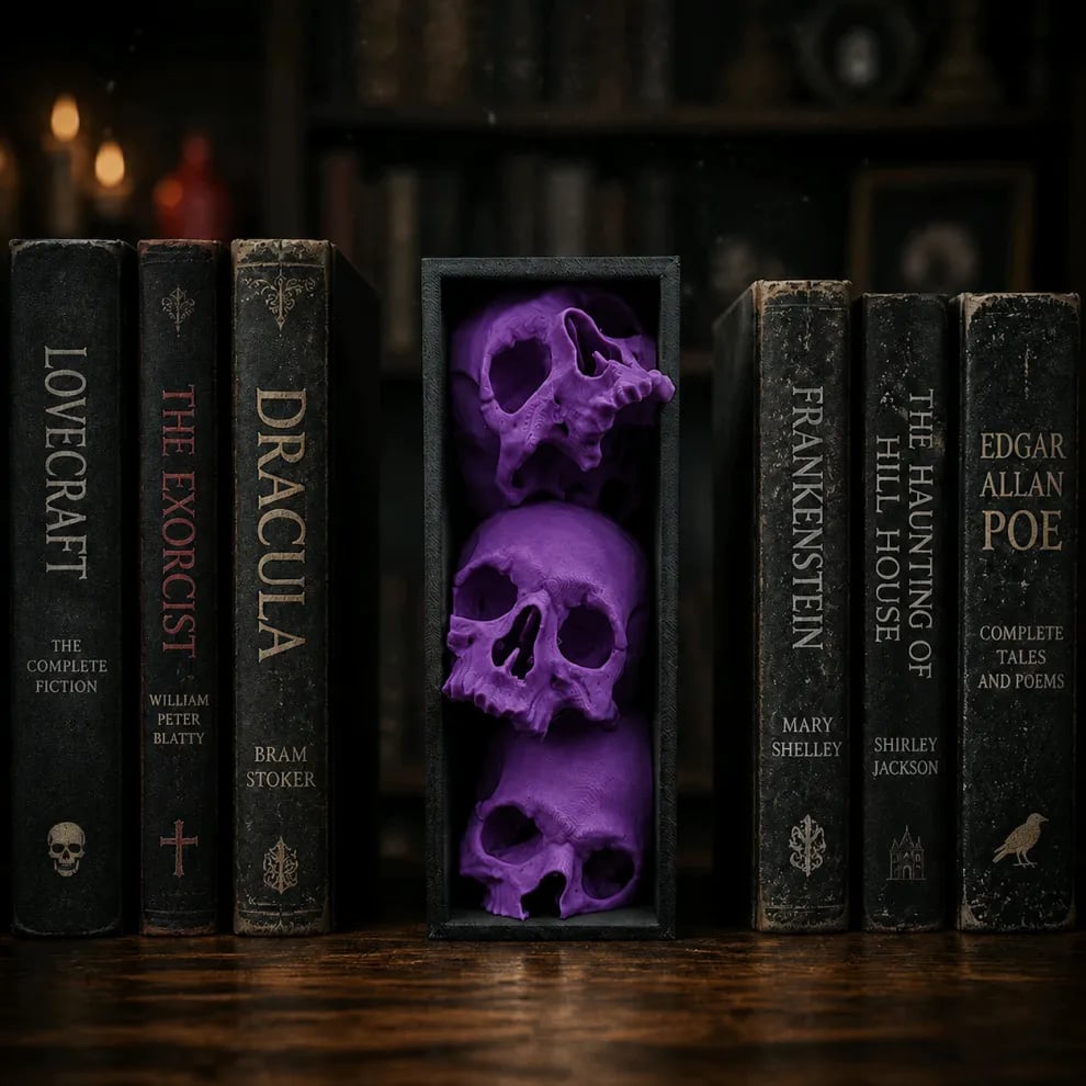 💀Pile of Skulls Book Nook📚Turn an Empty Shelf Into a Dark Masterpiece