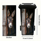 🫏 Donkey Painting Trash Can Sticker