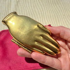 The Handheld Compact – Vintage Hand-Shaped Pocket Mirror