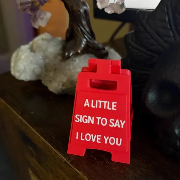 Romantic Message Sign: 'I Fell For You' | Long Distance Gift | Surprise Present