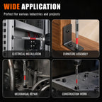 6-Piece Magnetic Pagoda Hex Shank Screwdriver Bit Set