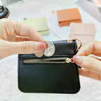 Elegant and Minimalist Women's Slim Short Wallet – with card slots, a bill compartment, and an ID window