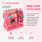 🧵Rotating Bobbin Thread Organizer